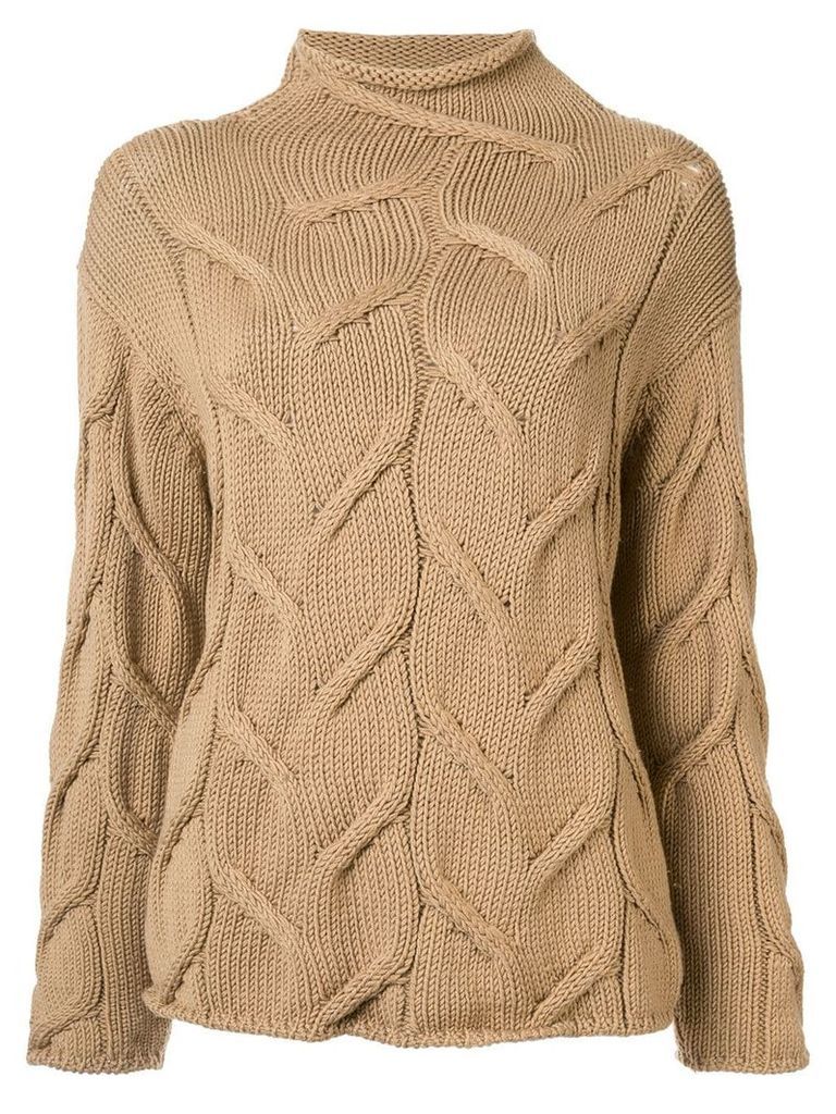 Chanel Pre-Owned textured woven jumper - Brown