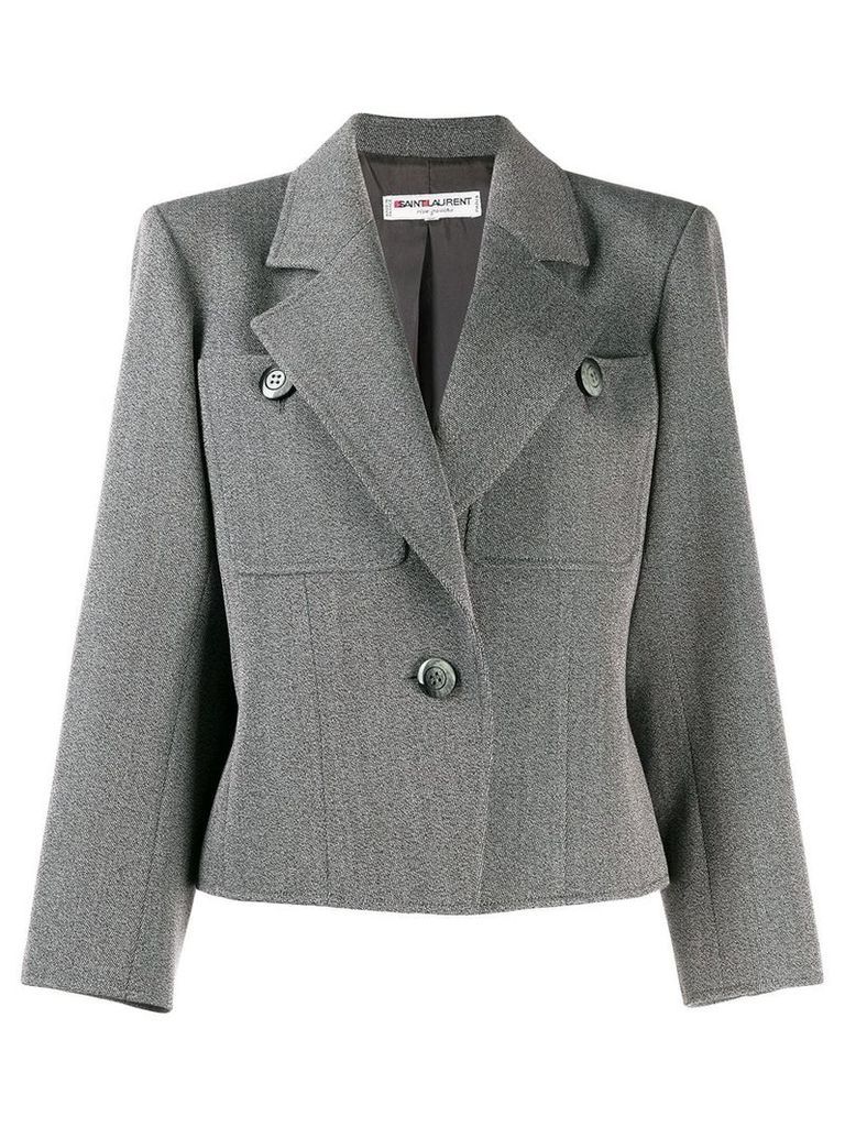 Yves Saint Laurent Pre-Owned 1980's straight tailored blazer - Grey