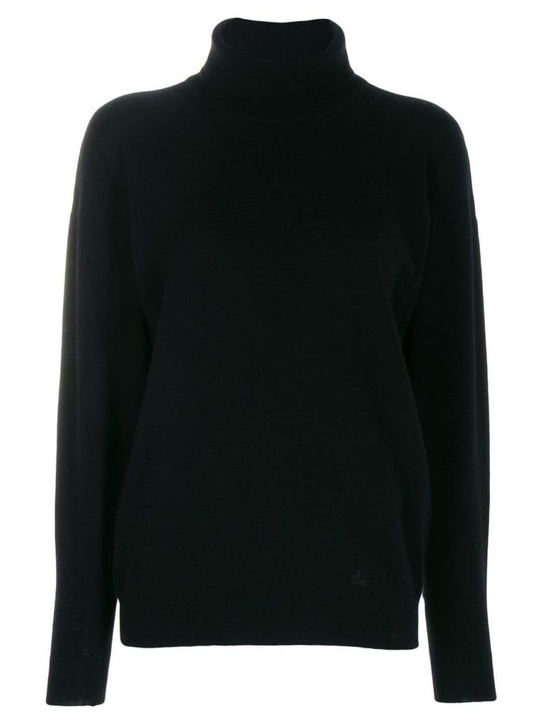 Burberry Pre-Owned 1990's turtle neck jumper - Black