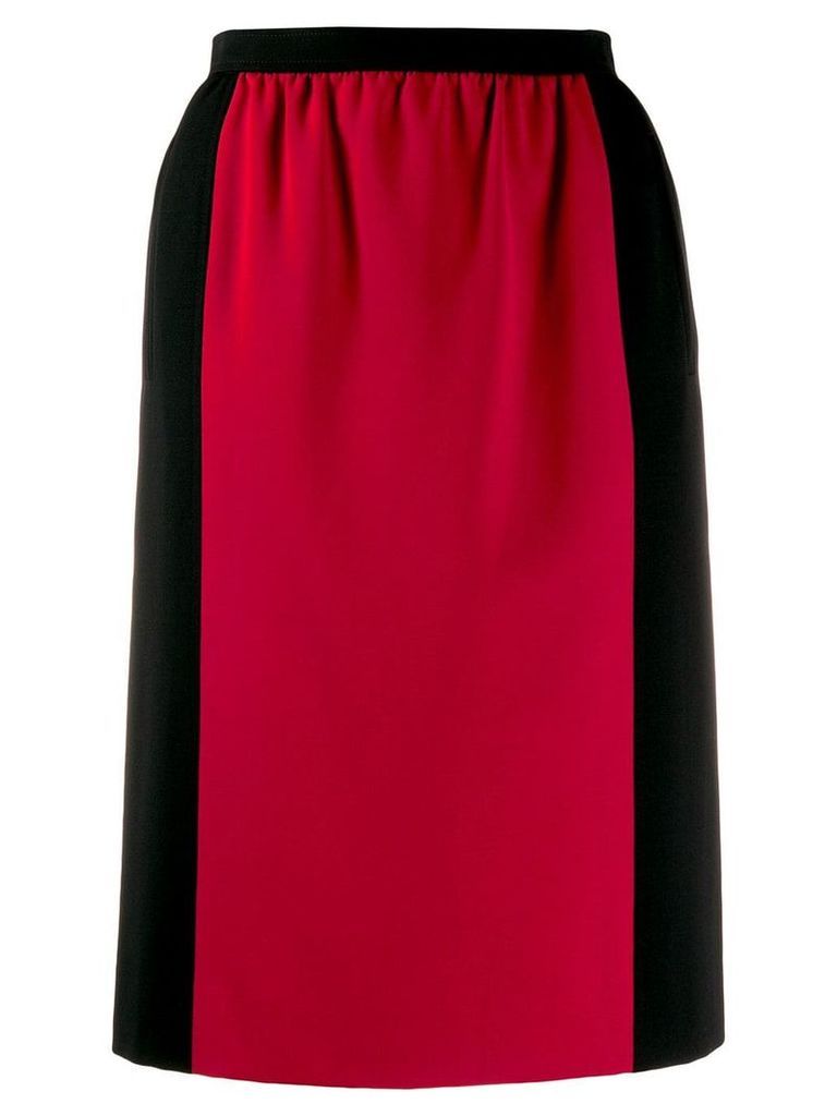 Yves Saint Laurent Pre-Owned 1980's colour block straight skirt -