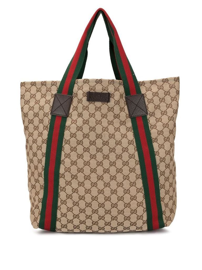 Gucci Pre-Owned GG pattern Shelly tote - Brown