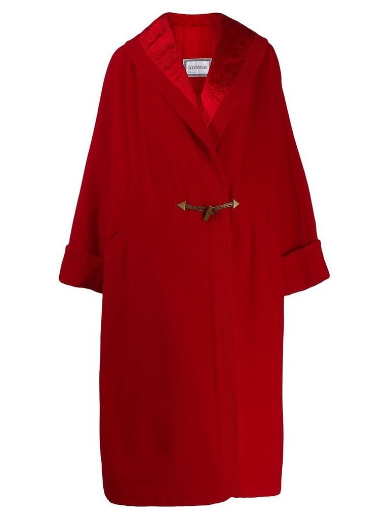 Versace Pre-Owned 1980 oversized coat - Red