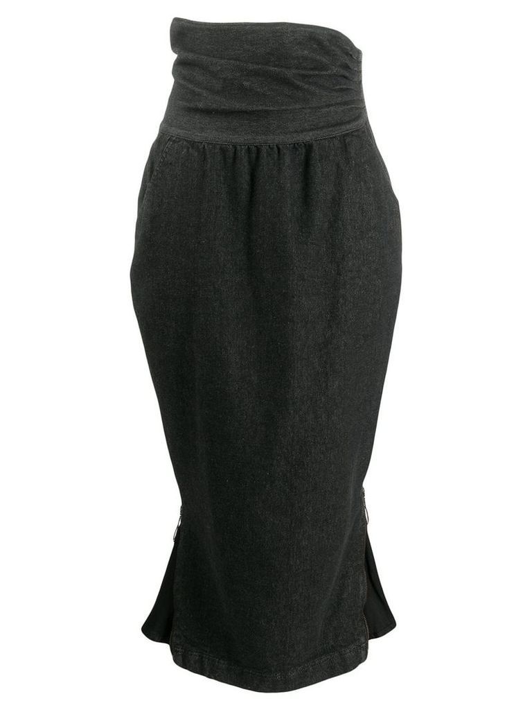 Moschino Pre-Owned 1990's high waist skirt - Black