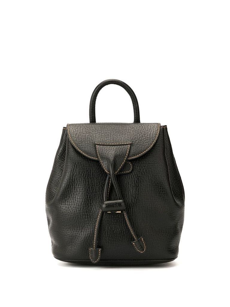Loewe Pre-Owned grained leather backpack - Black