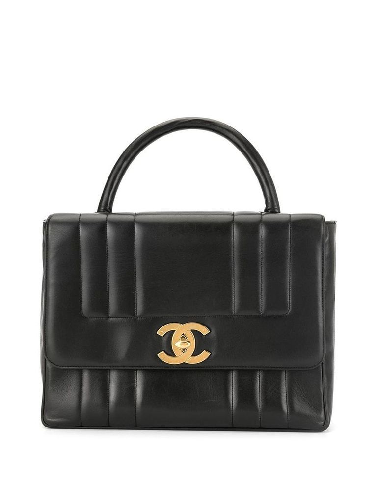 Chanel Pre-Owned Mademoiselle CC turnlock tote - Black