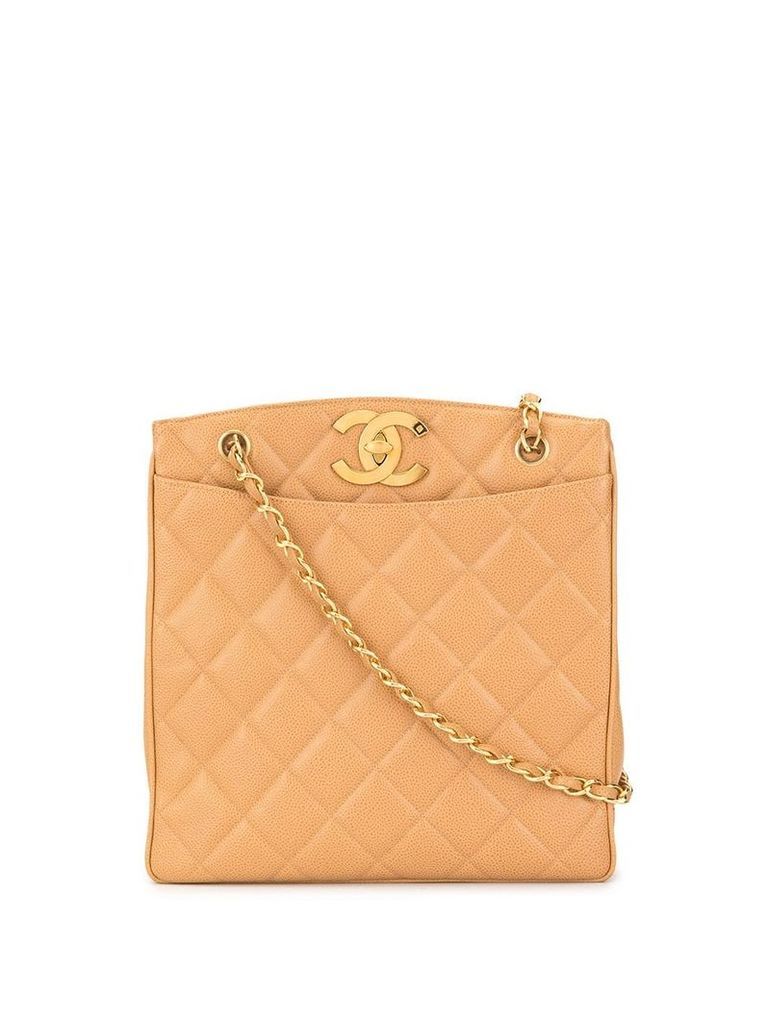 Chanel Pre-Owned CC quilted tote bag - Brown