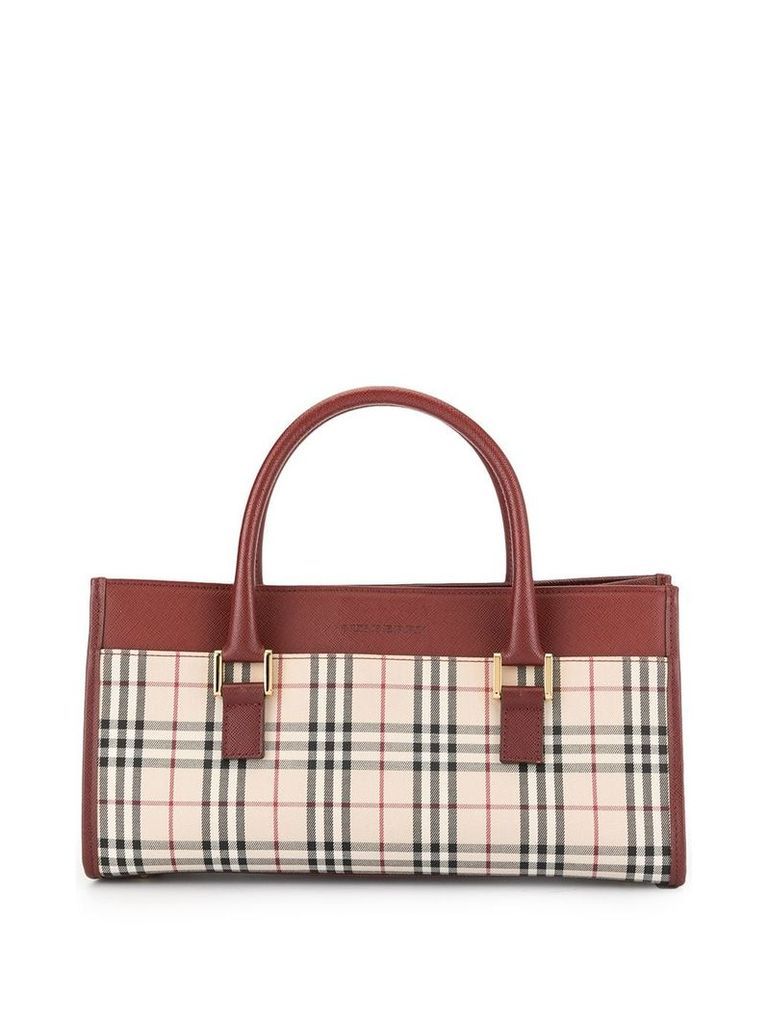 Burberry Pre-Owned Check tote bag - Red
