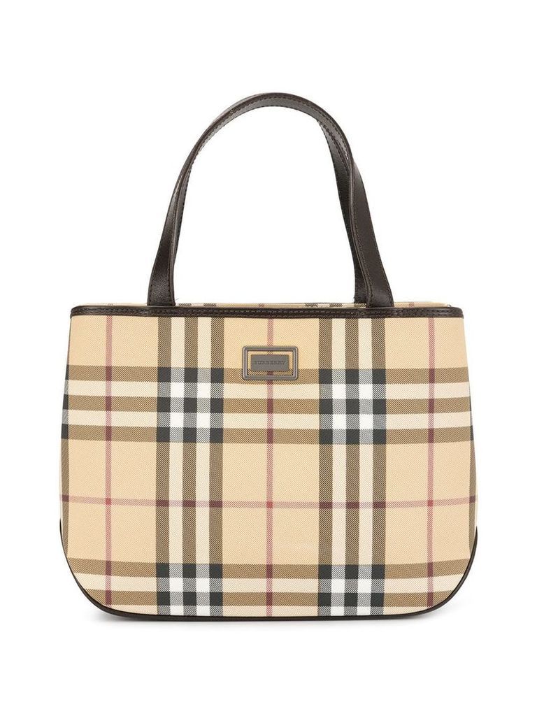 Burberry Pre-Owned Check tote bag - Brown