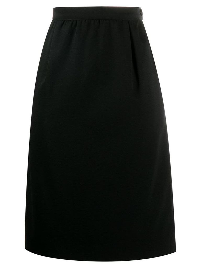 Valentino Pre-Owned 1970's high rise straight skirt - Black
