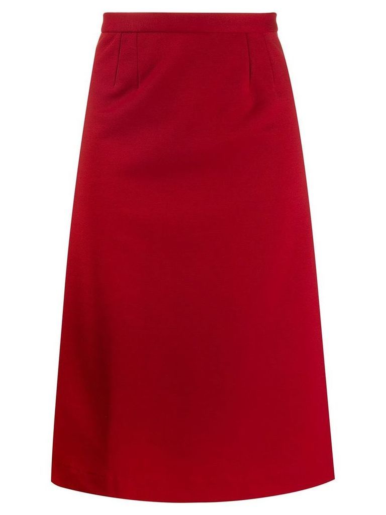 Maison Martin Margiela Pre-Owned 1990's straight midi skirt - Red