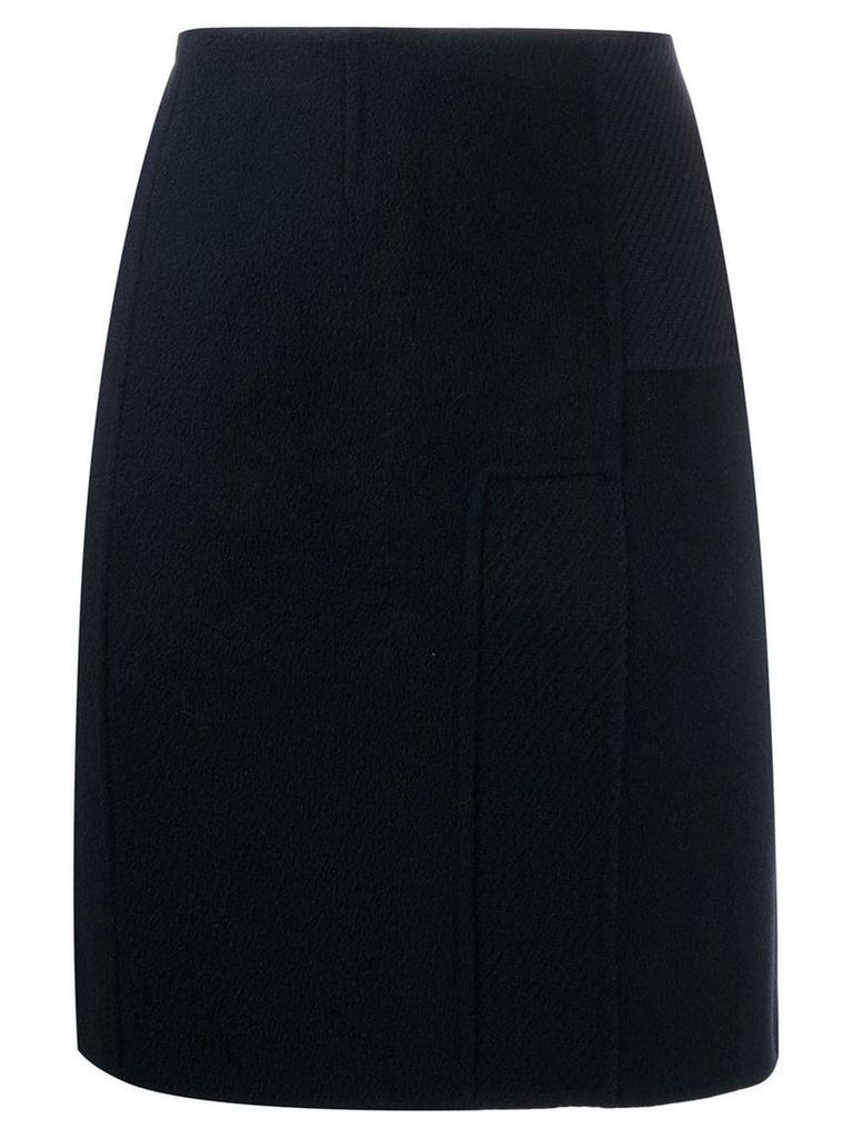 Prada Pre-Owned 1990's patchwork effect short skirt - Black
