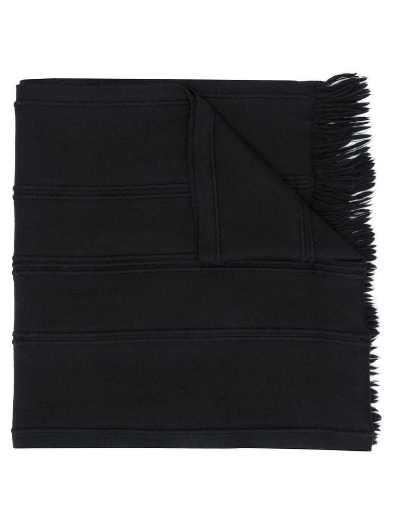 Giorgio Armani Pre-Owned 1990's fringed scarf - Black
