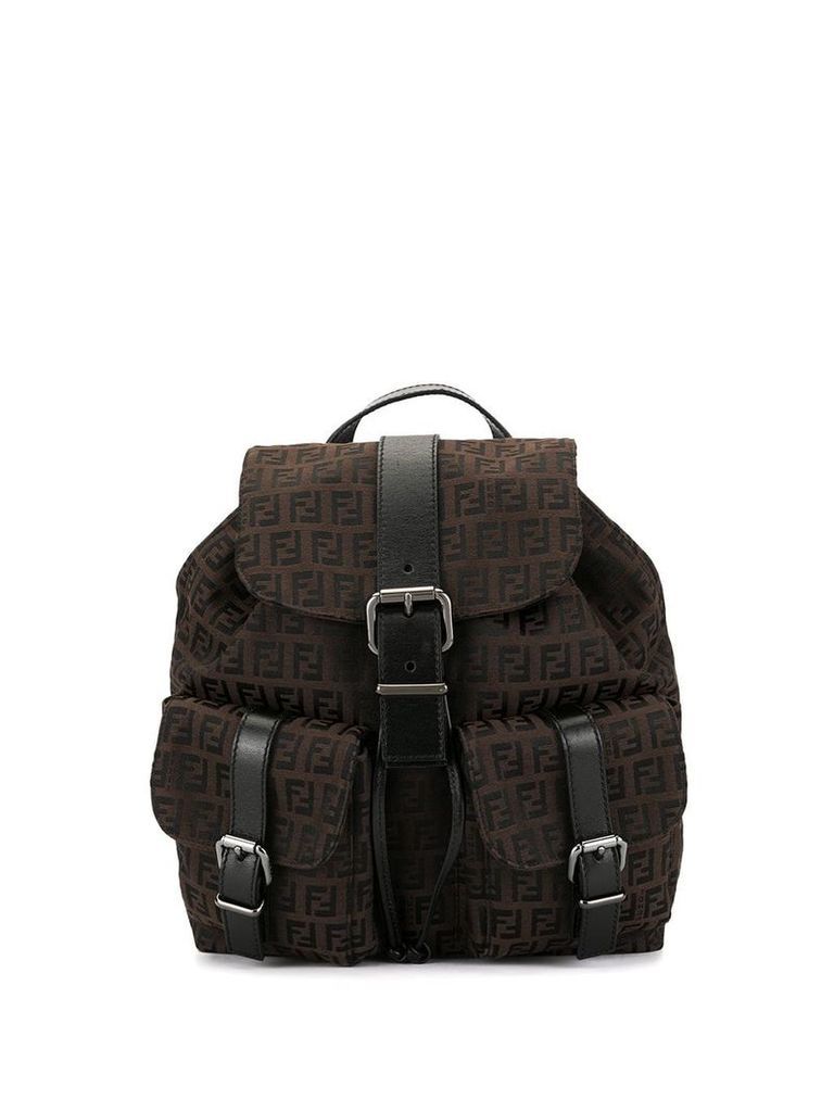 Fendi Pre-Owned Zucchino pattern backpack - Brown