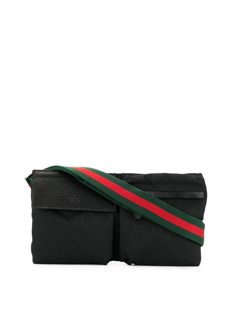Gucci Pre-Owned GG Shelly Line belt bag - Black