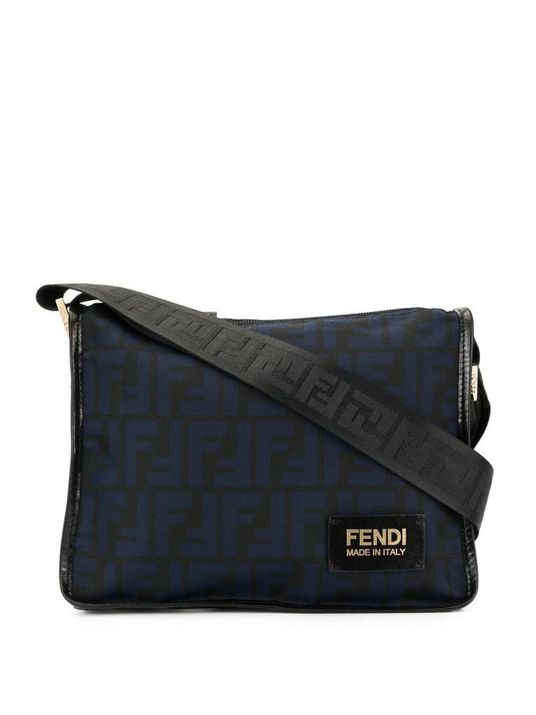 Fendi Pre-Owned Zucca shoulder bag - Blue