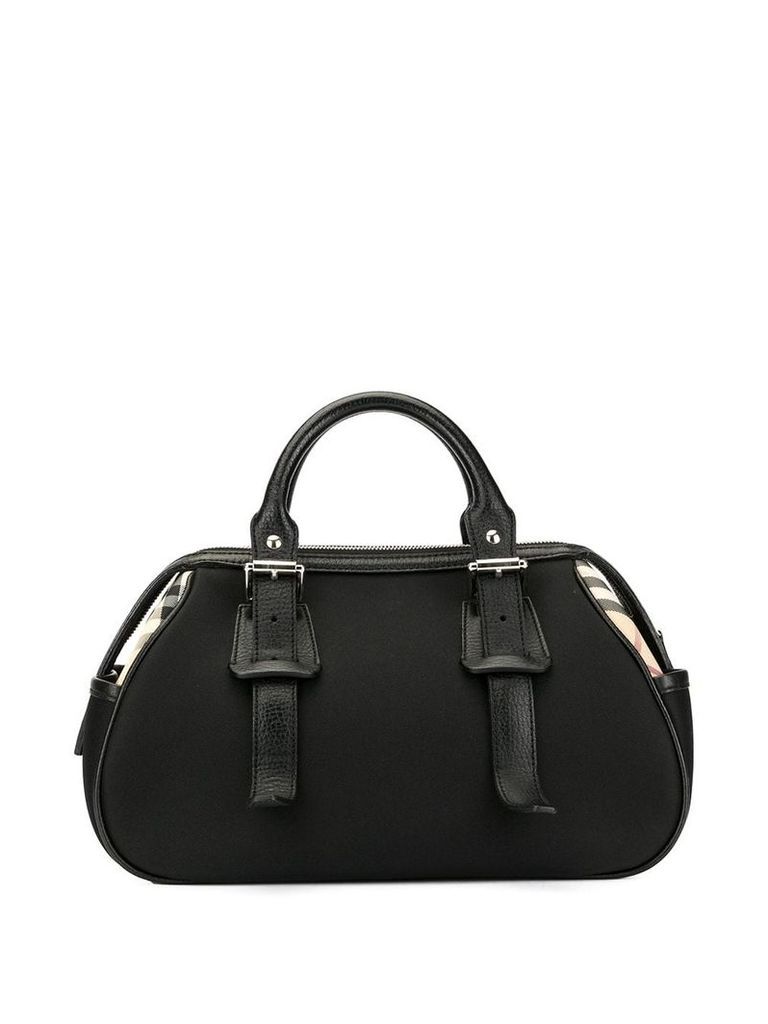 Burberry Pre-Owned check panels handbag - Black