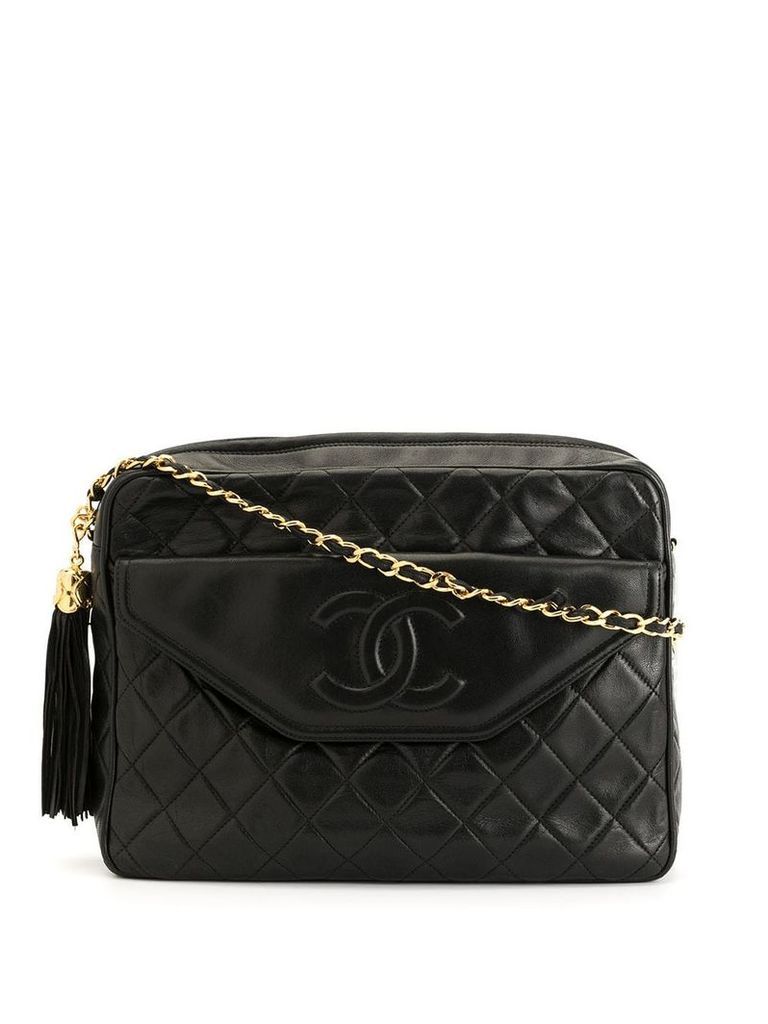 Chanel Pre-Owned CC Stitch Tassel Chain bag - Black