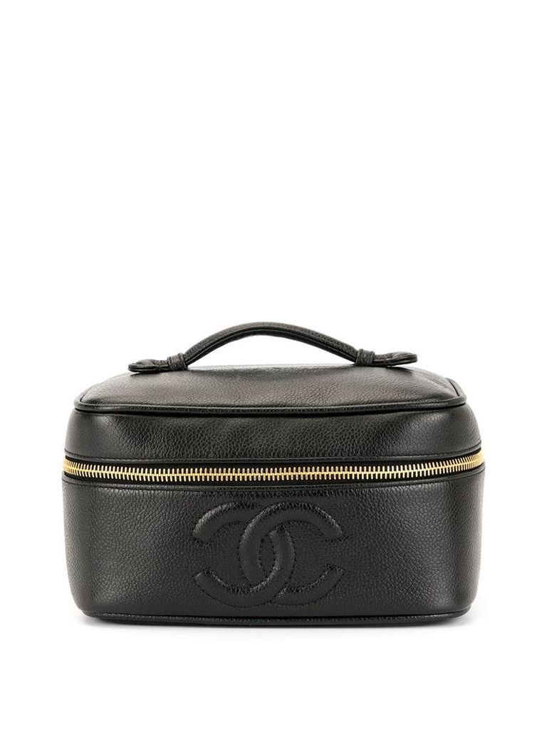 Chanel Pre-Owned 1995's CC Stitch Vanity bag - Black