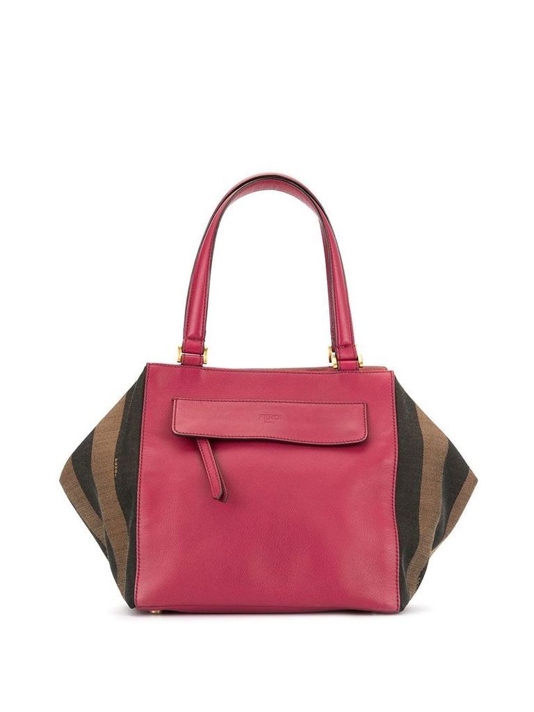 Fendi Pre-Owned Pequin trapeze tote - Pink