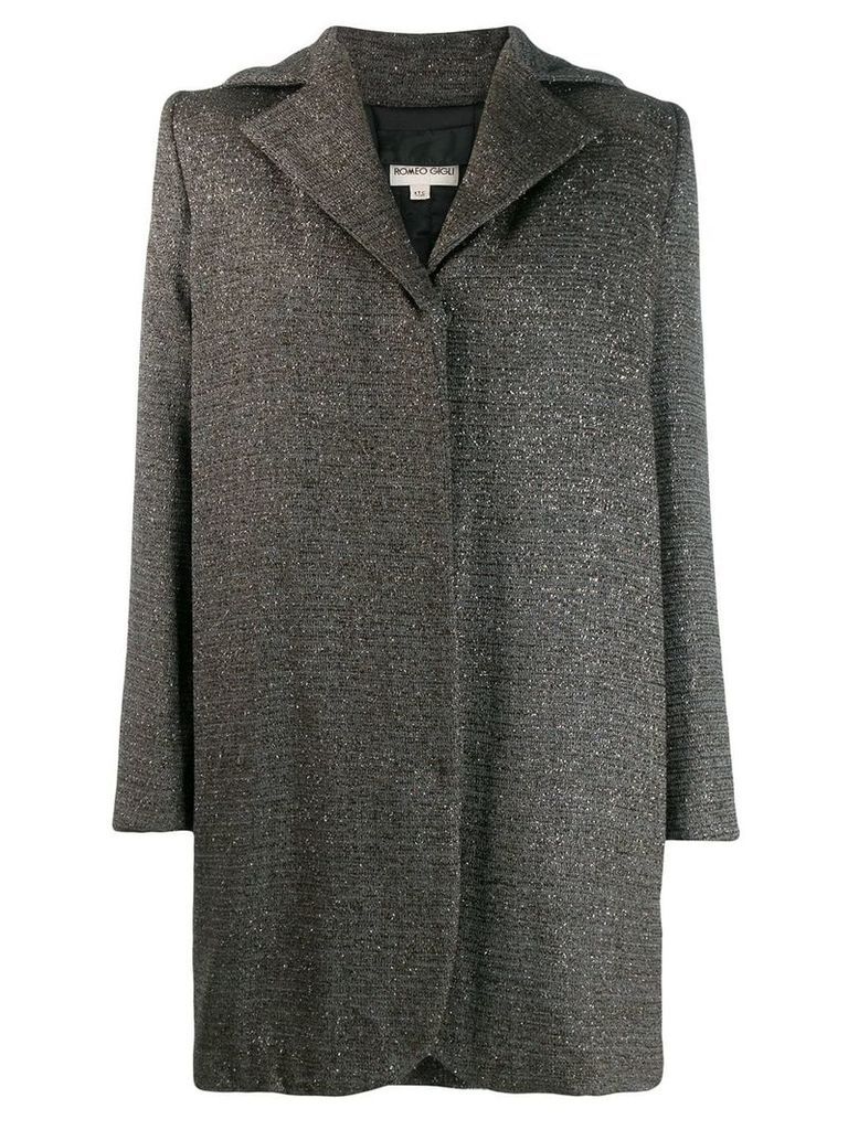 Romeo Gigli Pre-Owned 1990's structured oversized coat - Grey