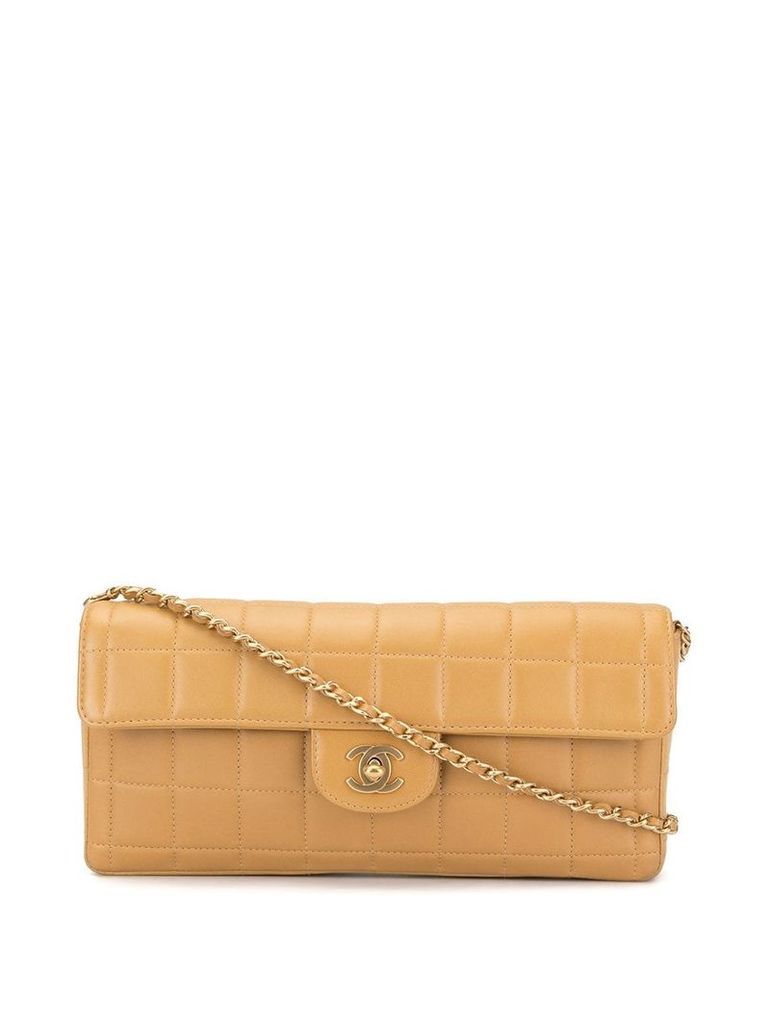 Chanel Pre-Owned Choco Bar chain shoulder bag - Yellow