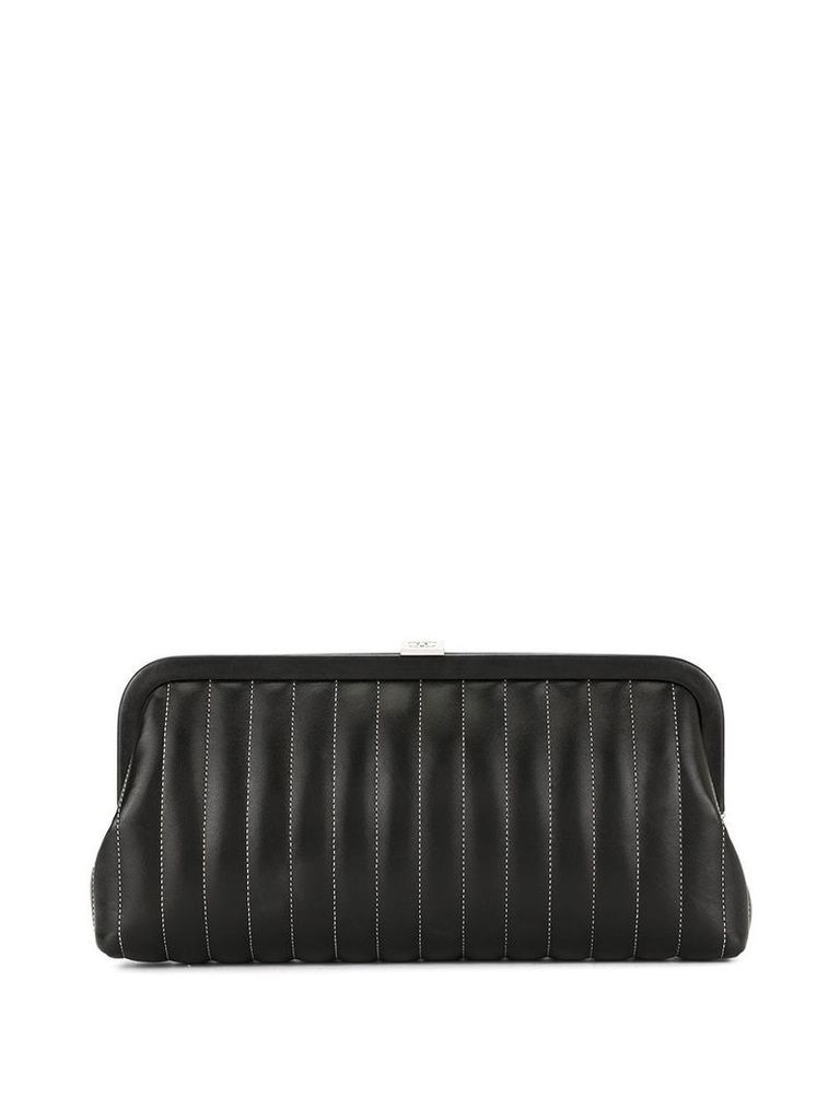 Chanel Pre-Owned Mademoiselle vertical quilt clutch - Black