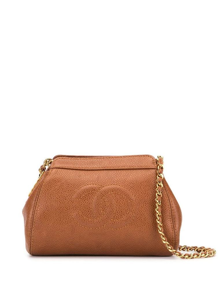 Chanel Pre-Owned CC logo shoulder bag - Brown