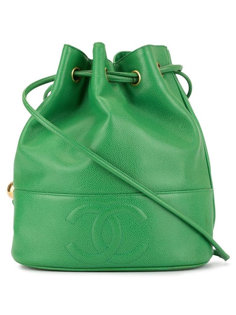 Chanel Pre-Owned CC drawstring shoulder bag - Green