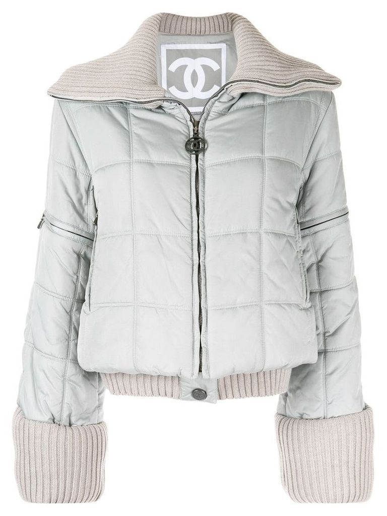 Chanel Pre-Owned Sports Line padded coat - Grey