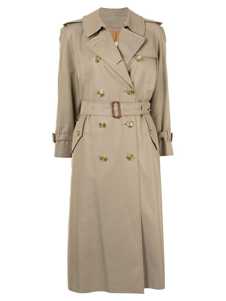 Burberry Pre-Owned double-breasted trench coat - NEUTRALS