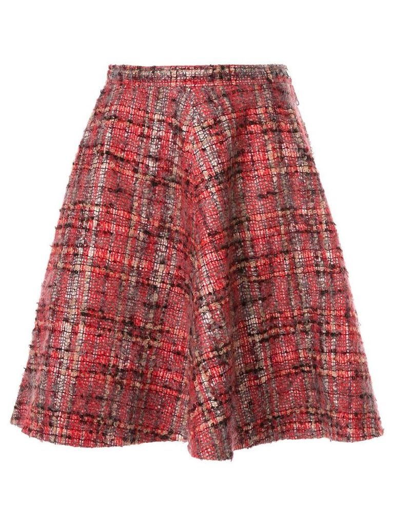 Junya Watanabe Comme des Garçons Pre-Owned plaid tweed flared skirt