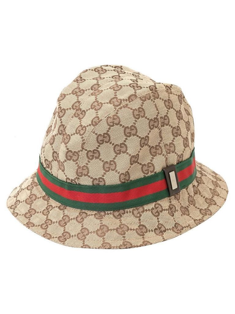 Gucci Pre-Owned GG Pattern Shelly Line Hat - Brown