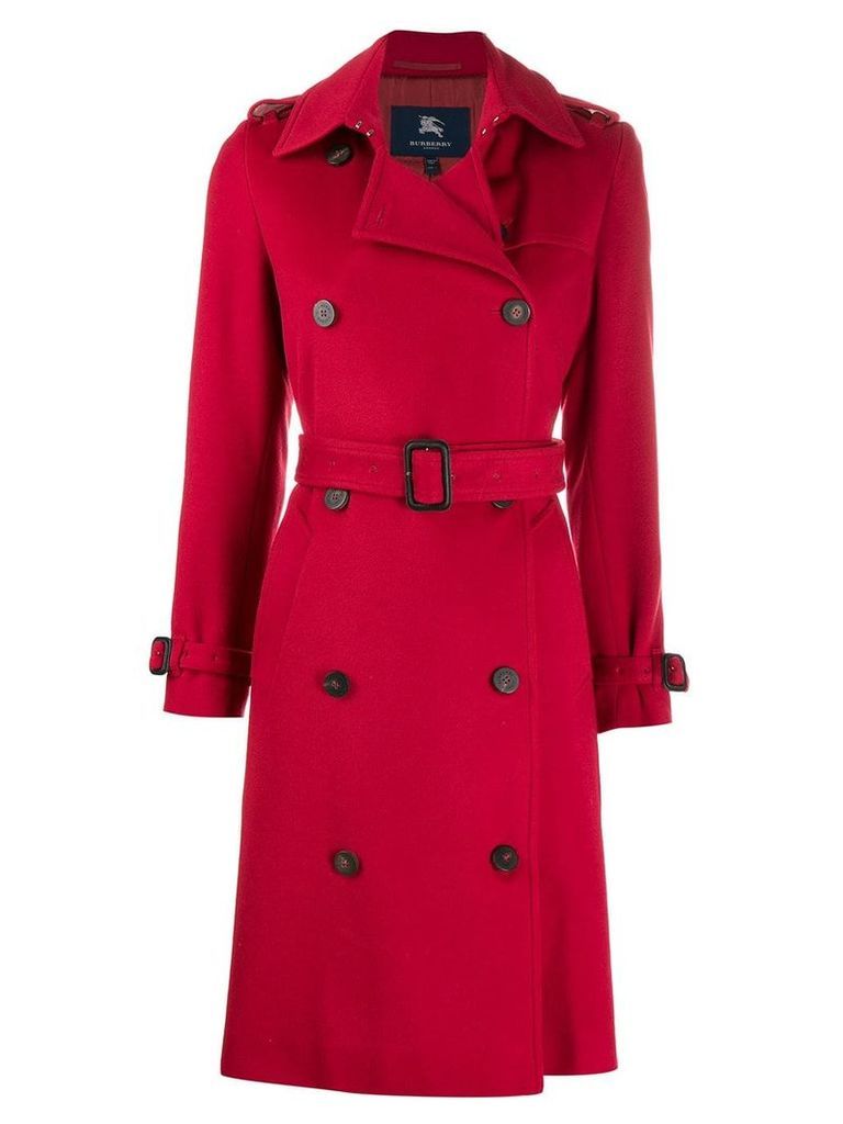 Burberry Pre-Owned 2000s trench coat - Red