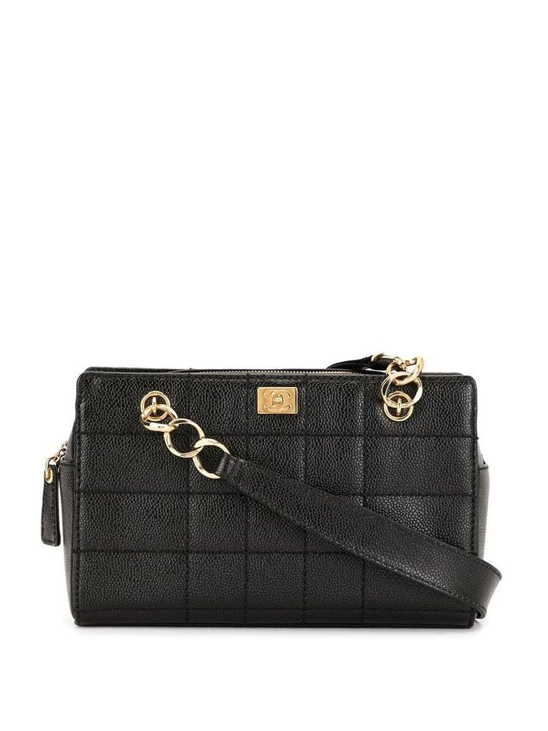 Chanel Pre-Owned Wild Stitch CC Chain Shoulder Bag - Black
