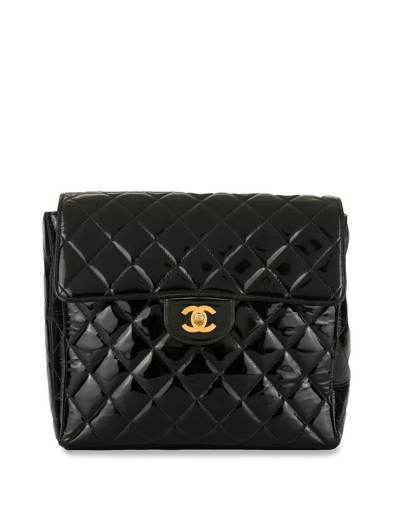 Chanel Pre-Owned quilted CC backpack - Black