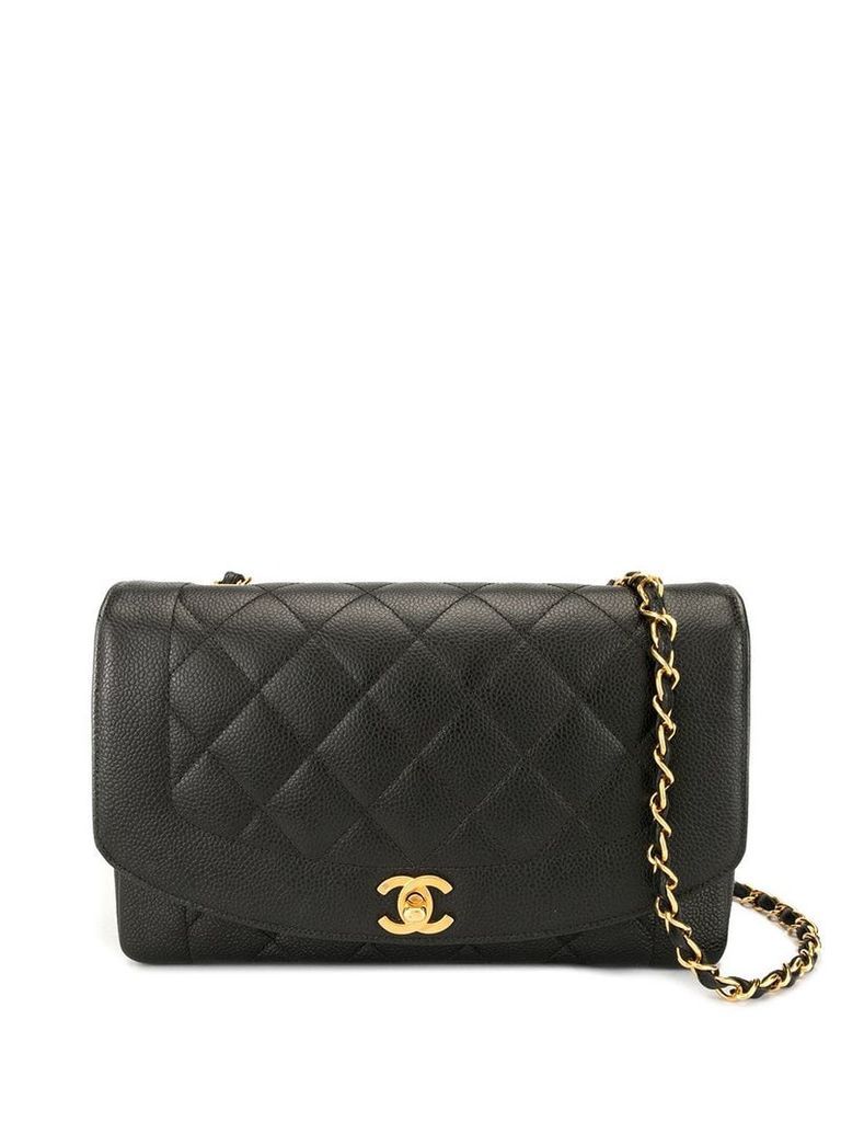 Chanel Pre-Owned Diana chain shoulder bag - Black