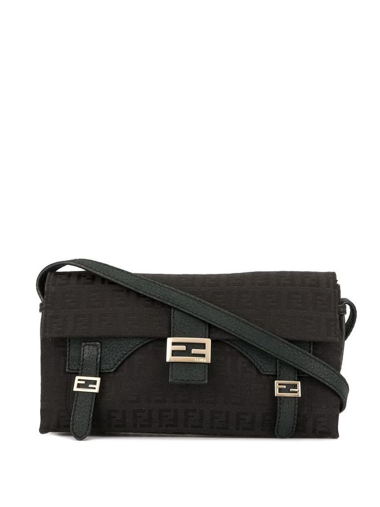 Fendi Pre-Owned Zucca pattern hand tote bag - Black