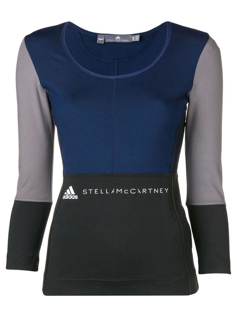 adidas by Stella McCartney long-sleeve fitted T-shirt - Blue