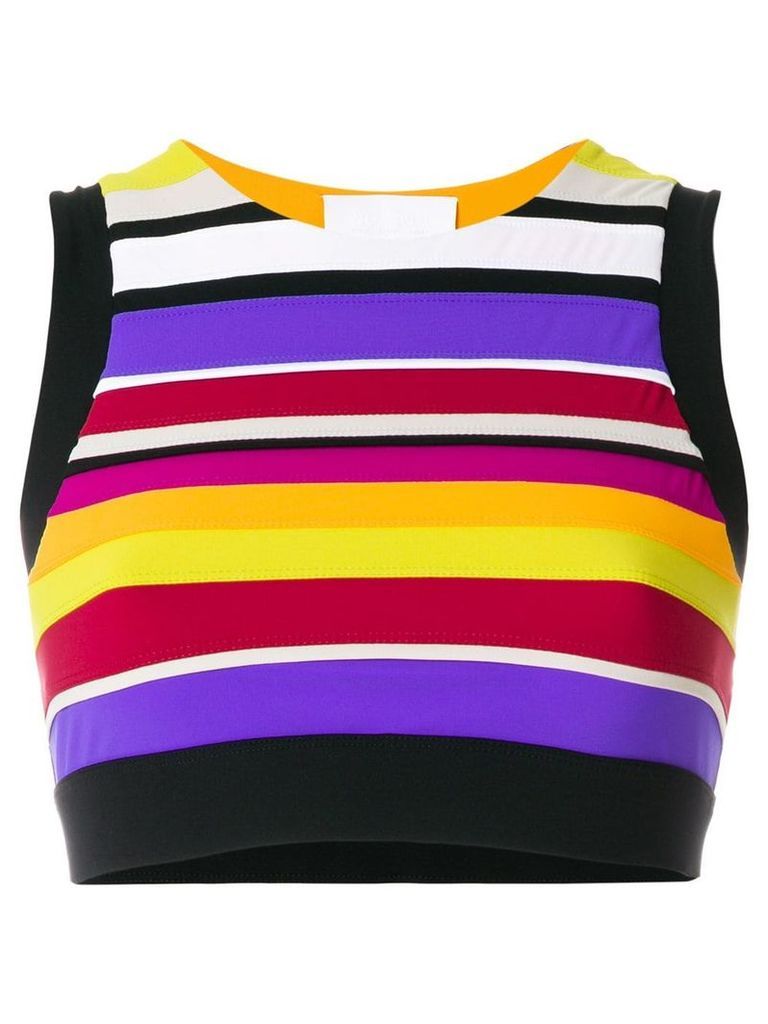 No Ka' Oi striped cropped top - Multicolour