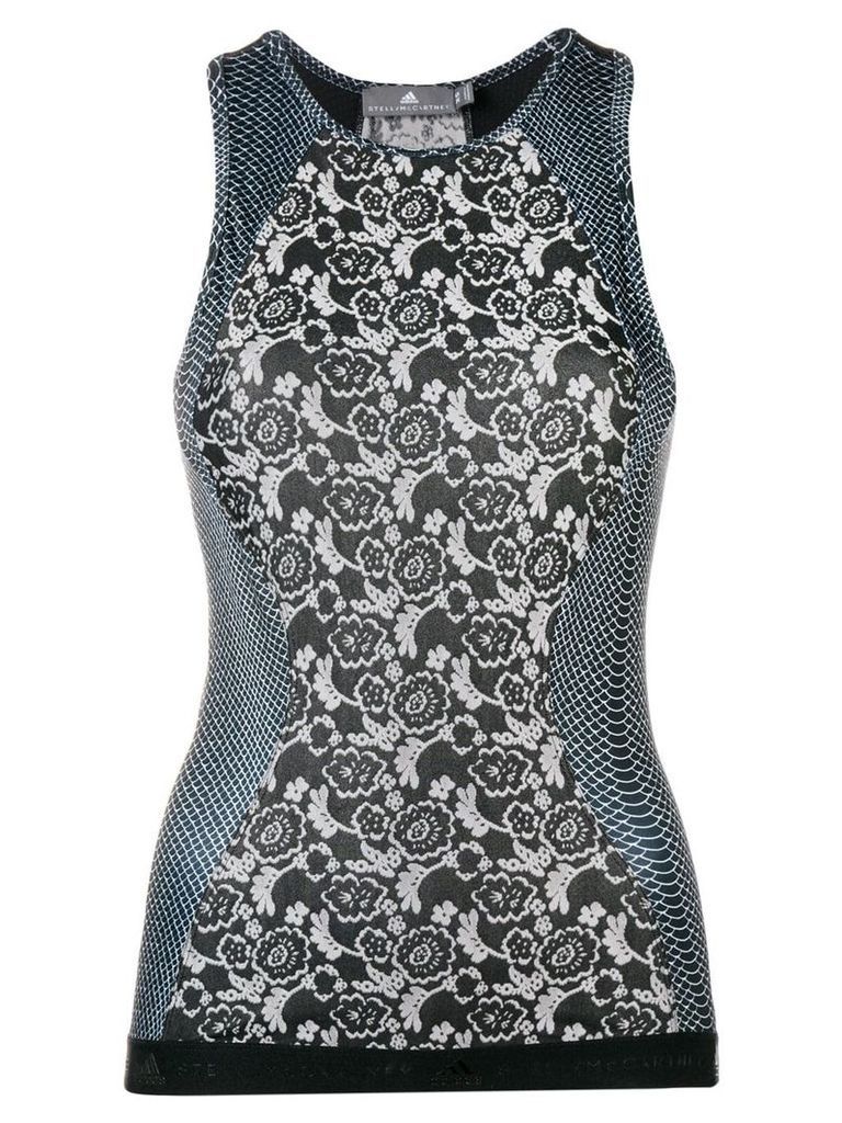 adidas by Stella McCartney flower patterned tank top - Grey