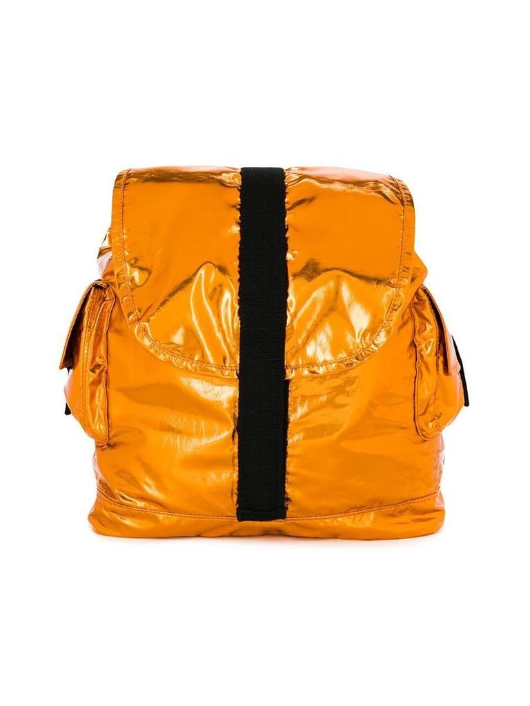 Andorine large metallic backpack - ORANGE