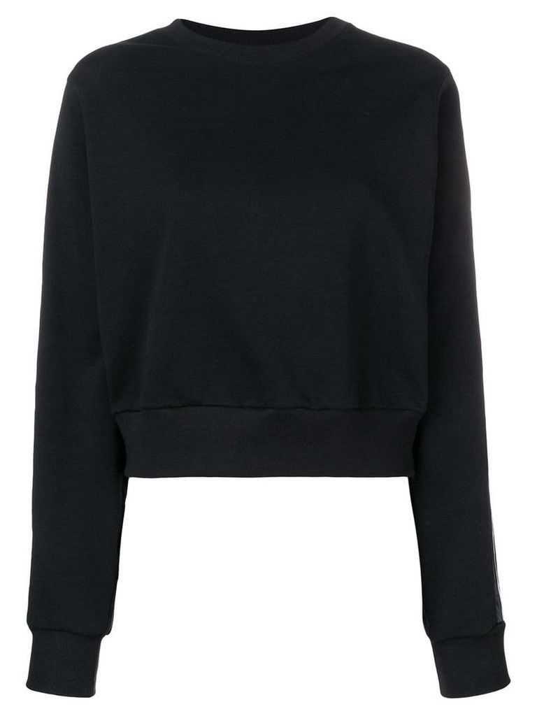 No Ka' Oi tape sleeve sweatshirt - Black