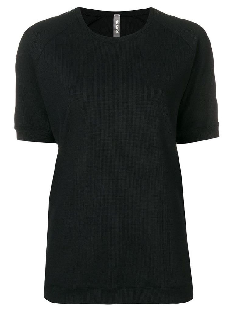 No Ka' Oi tape sleeve T-shirt - Black