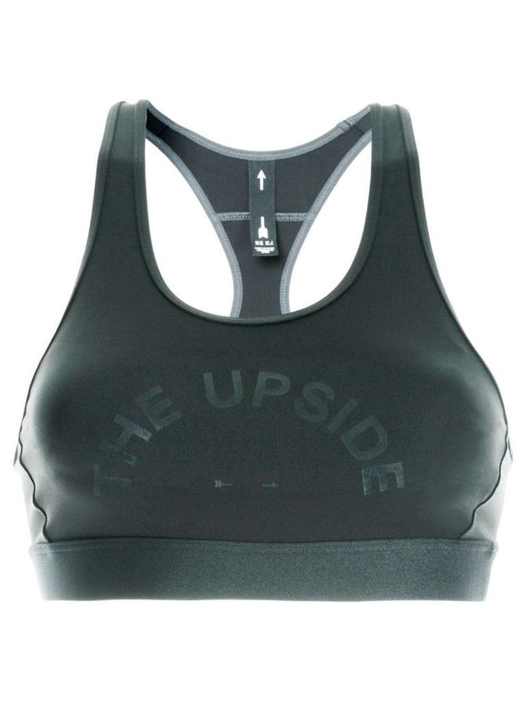 The Upside logo bra top - Grey