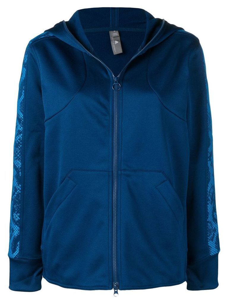 adidas by Stella McCartney zip front track hoodie - Blue