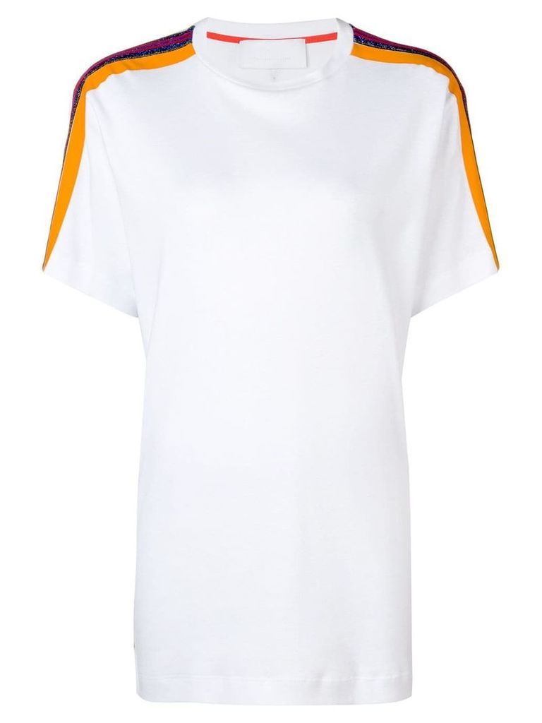 No Ka' Oi shoulder stripe T-shirt - White