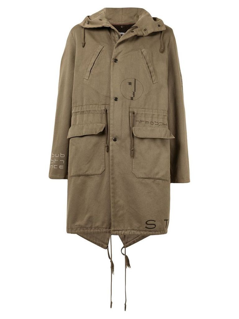 RAF SIMONS VINTAGE 2003 AW Saville Fishtail parka coat - Brown