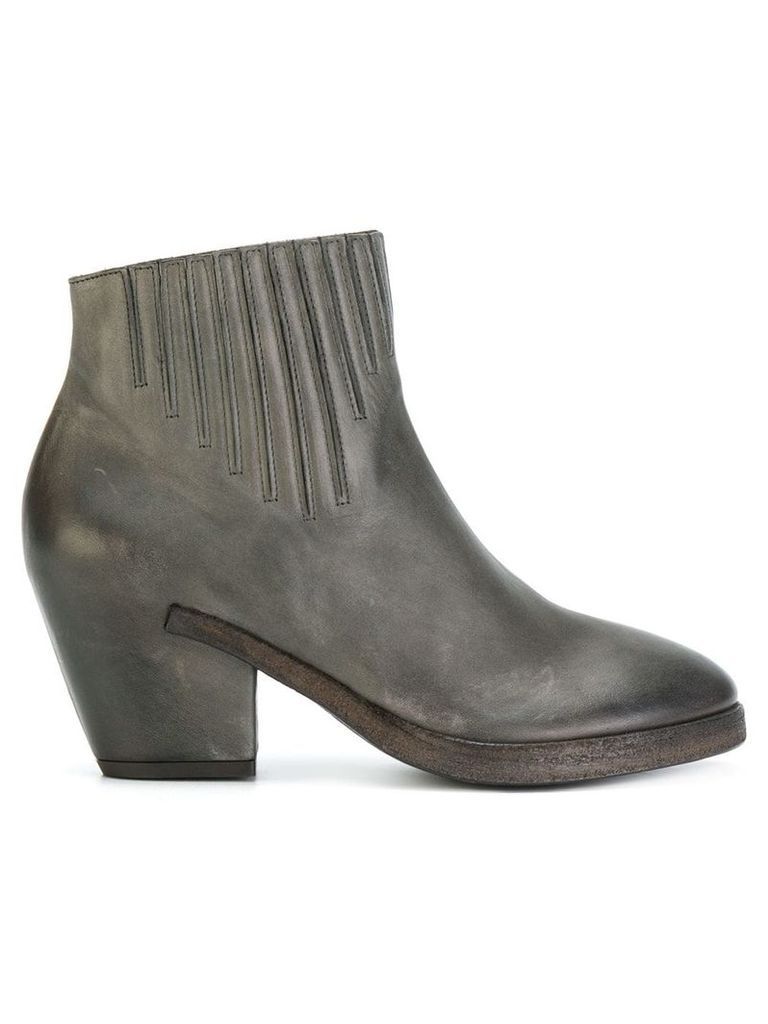 Del Carlo curved ankle boots - Grey