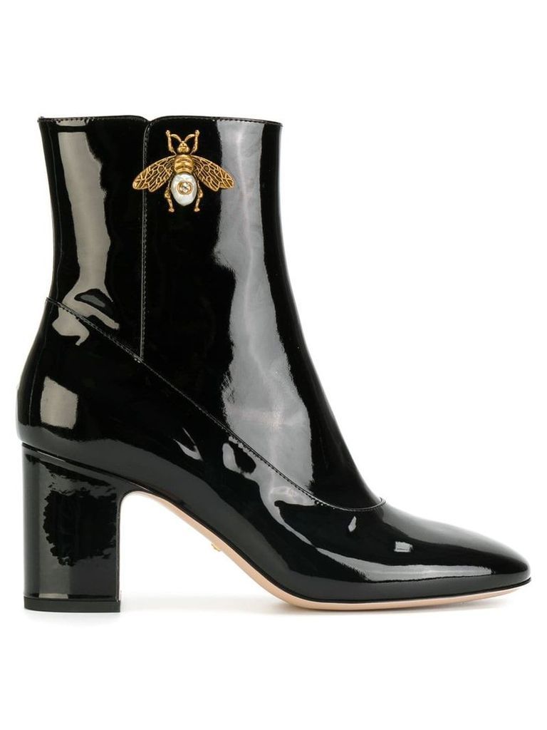 Gucci bee ankle boots - Black