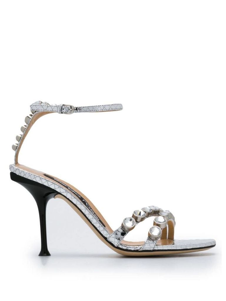 Sergio Rossi embellished high heel sandals - Silver
